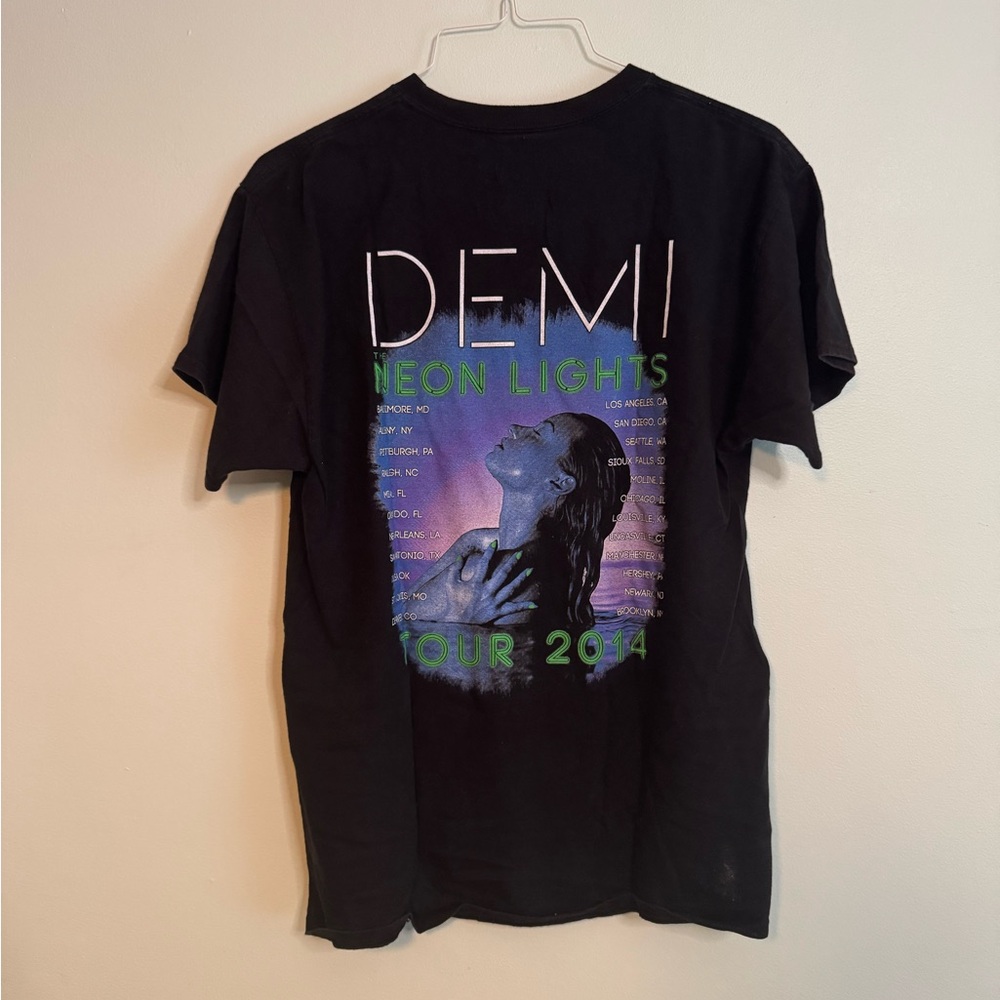 2014 Demi Neon Lights Tour T-Shirt (L) - Picture 4 of 4